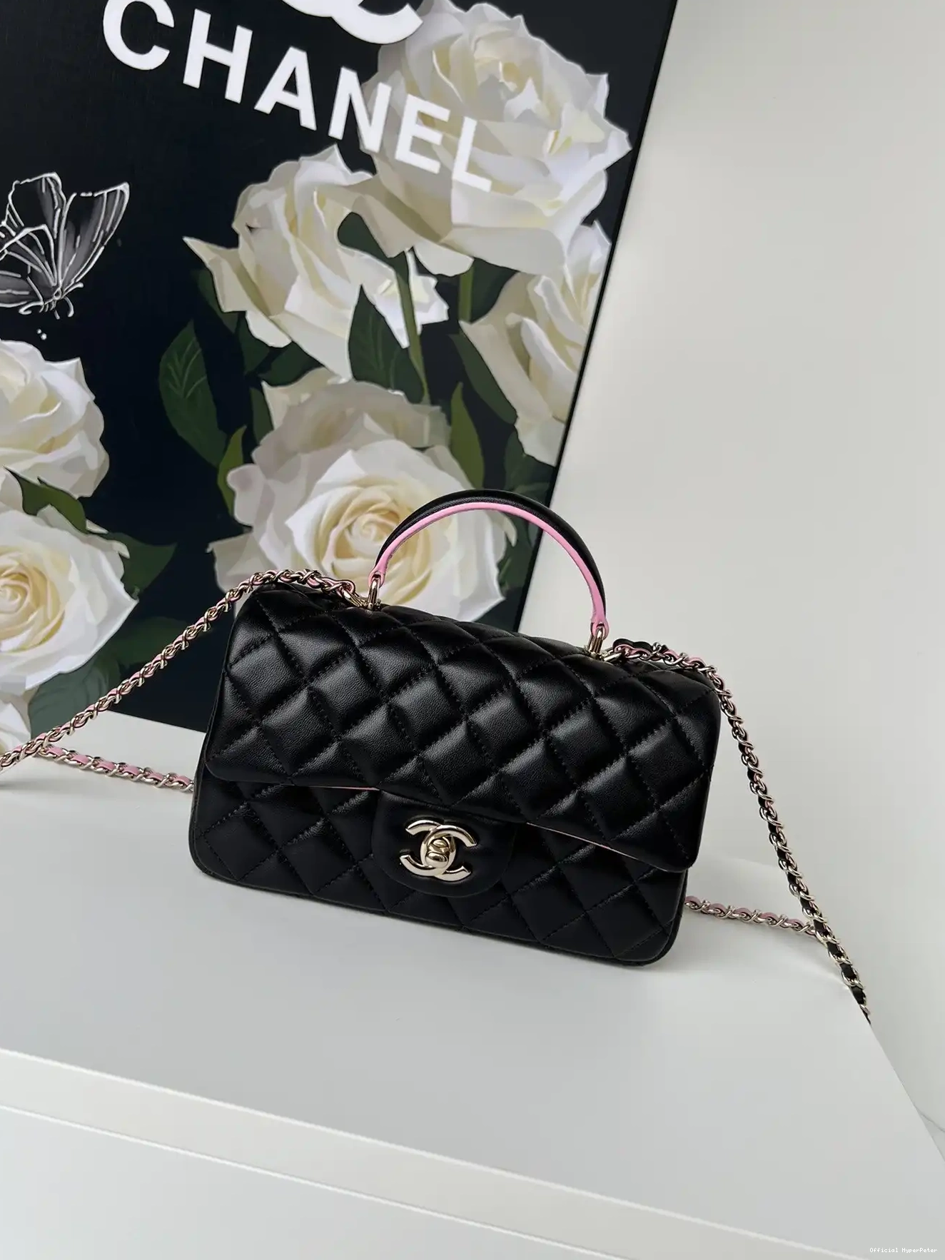 FLAP TOP HANDLE-20*12*6cm WITH CHANEL BAG 0604